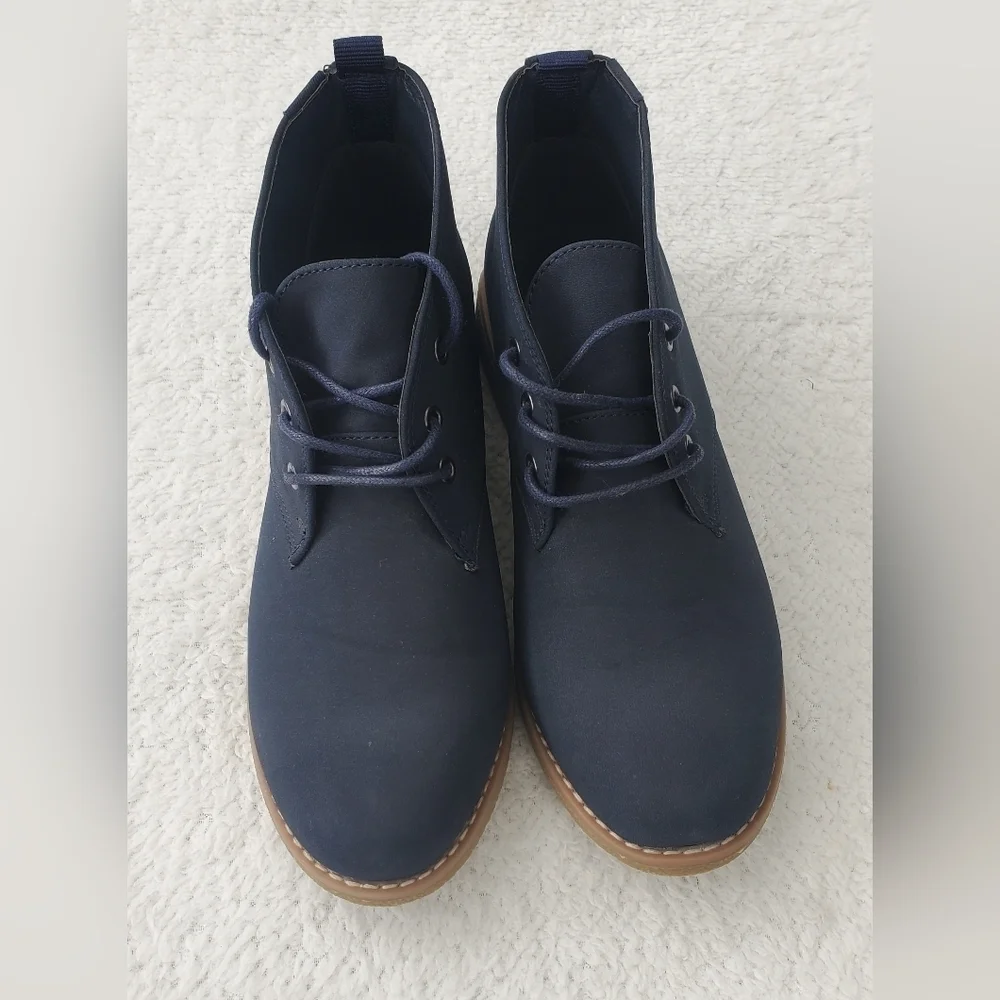 Maui Island Dylan Navy Blue chunky Boho Women's Ankle Boots‎ Size 8M